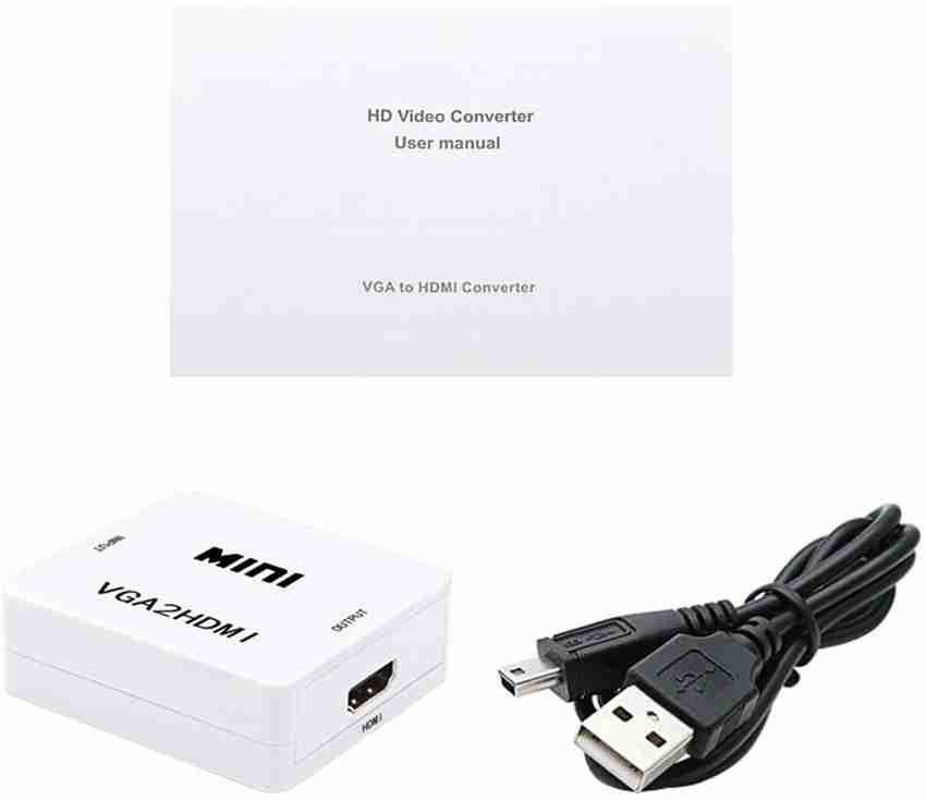 HL Technology TV out Cable 1080P HD Mini VGA to HDMI converter VGA2HDMI adapter HL Technology Flipkart