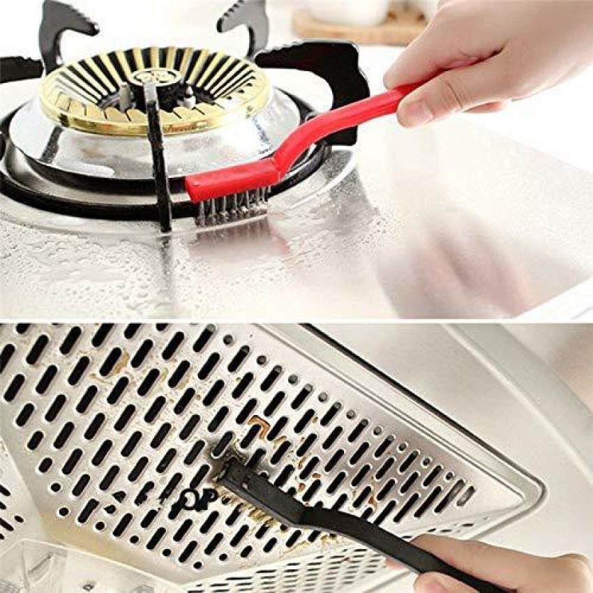 Kitchen Cleaning Scrub Brush,Deep Gas Stove Brass Wire Brushes