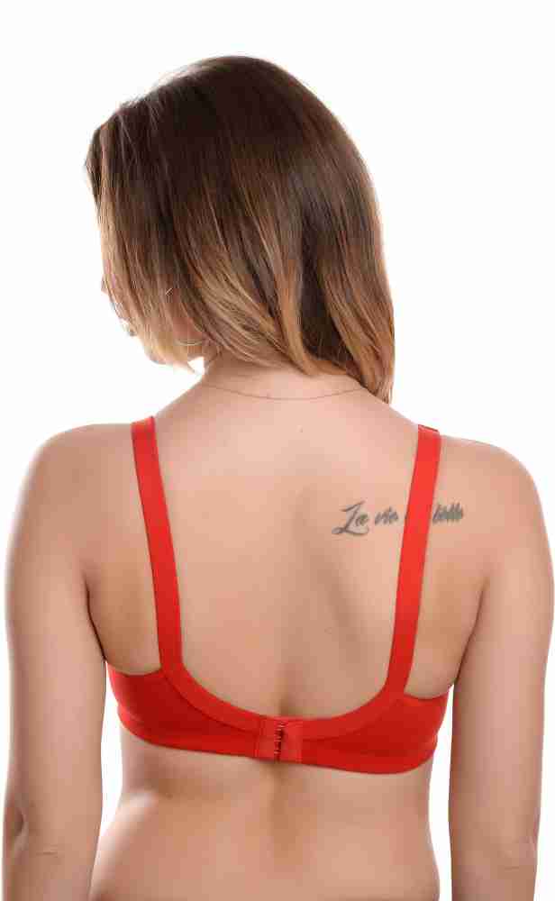 Buy online Red Lycra Sports Bra from lingerie for Women by Mesua