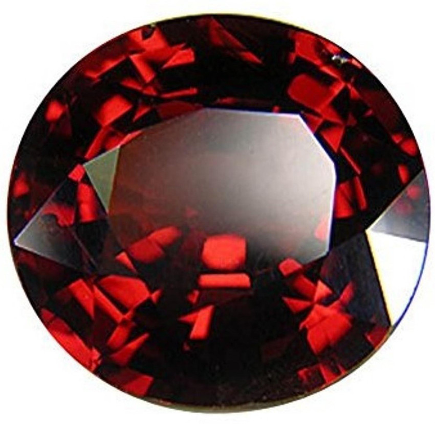TEJVIJ AND SONS 8.25 Ratti Red Ceylon Gomed Garnet Hessonite Gli