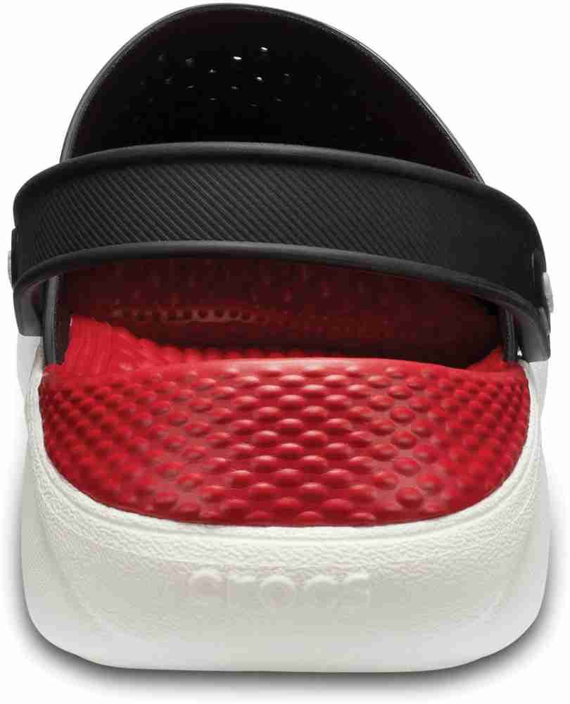 Crocs literide black discount red