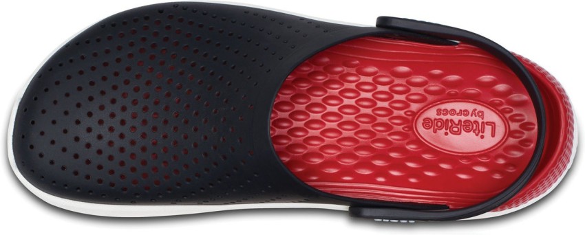 Red on sale black crocs