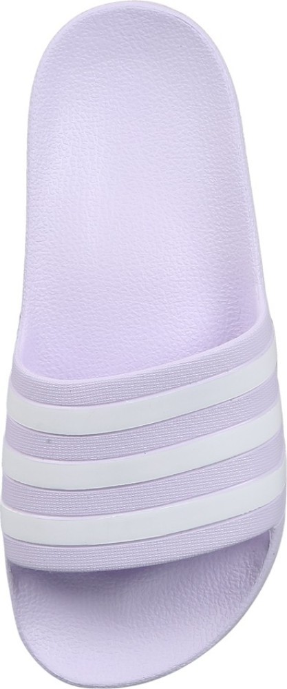 Lilac discount adidas slides