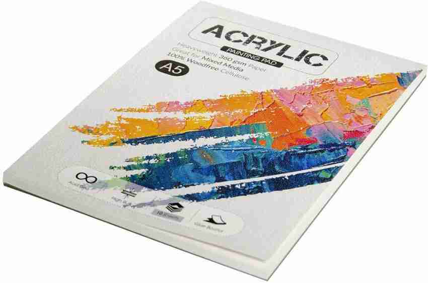 Essentials Acrylic Paint Artist Paper Pad 5X7-17 Sheets