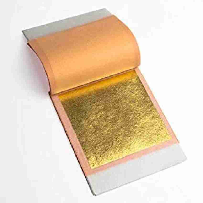 Decorating Gold Leaf Sheets - 3 3/8 inch, Edible - 1 Pack - 23 Sheets