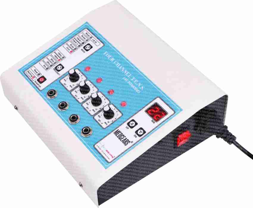 MEDGEARS Physiotherapy Equipment Tens Machine 4 Channel Tens NMS For Clinic  Purpose Pain Relief Product Electrotherapy Device Price in India - Buy  MEDGEARS Physiotherapy Equipment Tens Machine 4 Channel Tens NMS For