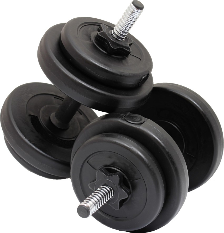 Gym Equipment for Home 8 kg (2 kg x 4) PVC, 14 inches Dumbbell Rod Set,  Exercise & Fitness Home Gym Workout Gym Accessories Combo for Men and Women