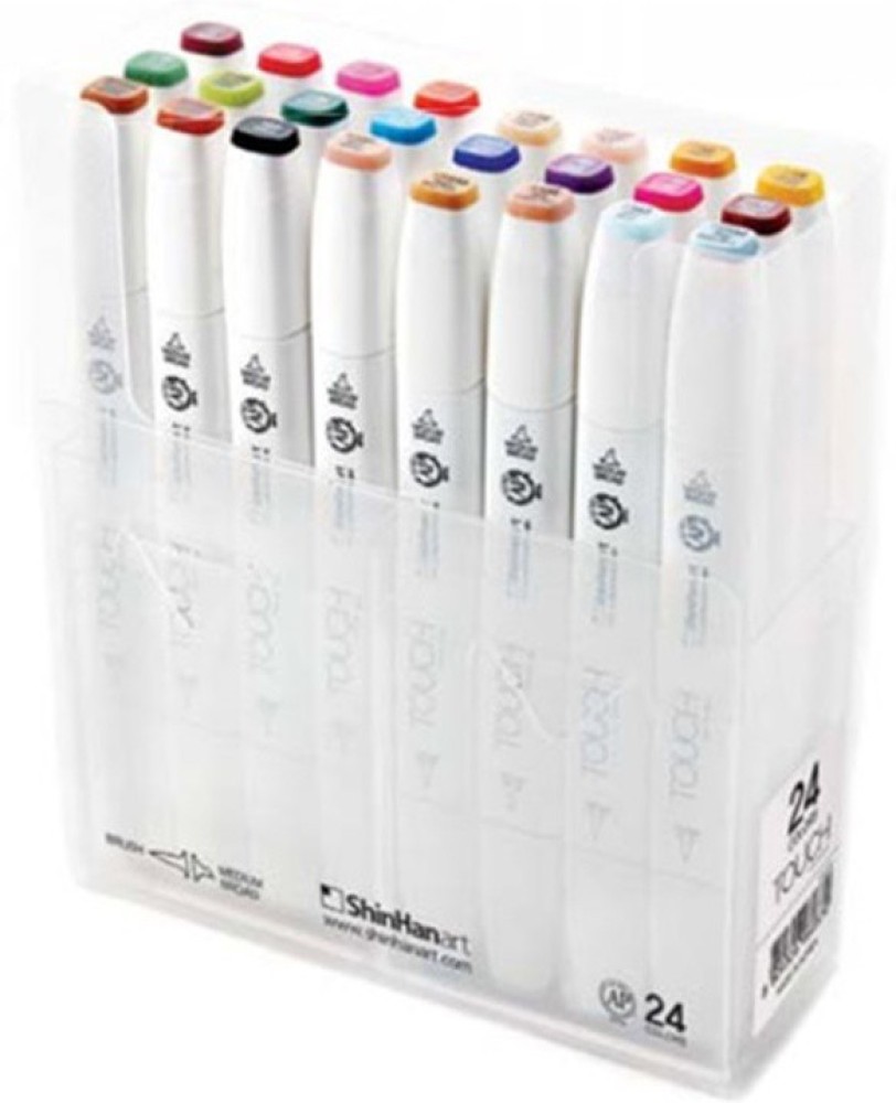 Alcohol Brush Markers, TOUCHNEW Dual Tip Artist Brush & Chisel Sketch Pens  Art Markers for Kids