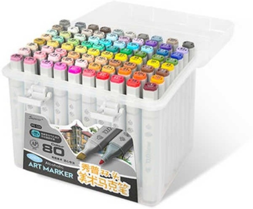 Permanent Art Sketch Drawing Marker Set, Alcohol Markers Double