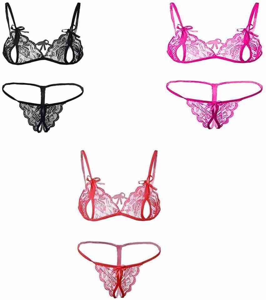 Buy ZOQQ Printed T-shirt bra - 2 Lingerie Set Online at Low Prices in India  