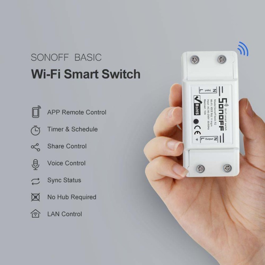 Sonoff Basic R2 10A WiFi Smart Switch – Alexa und Google
