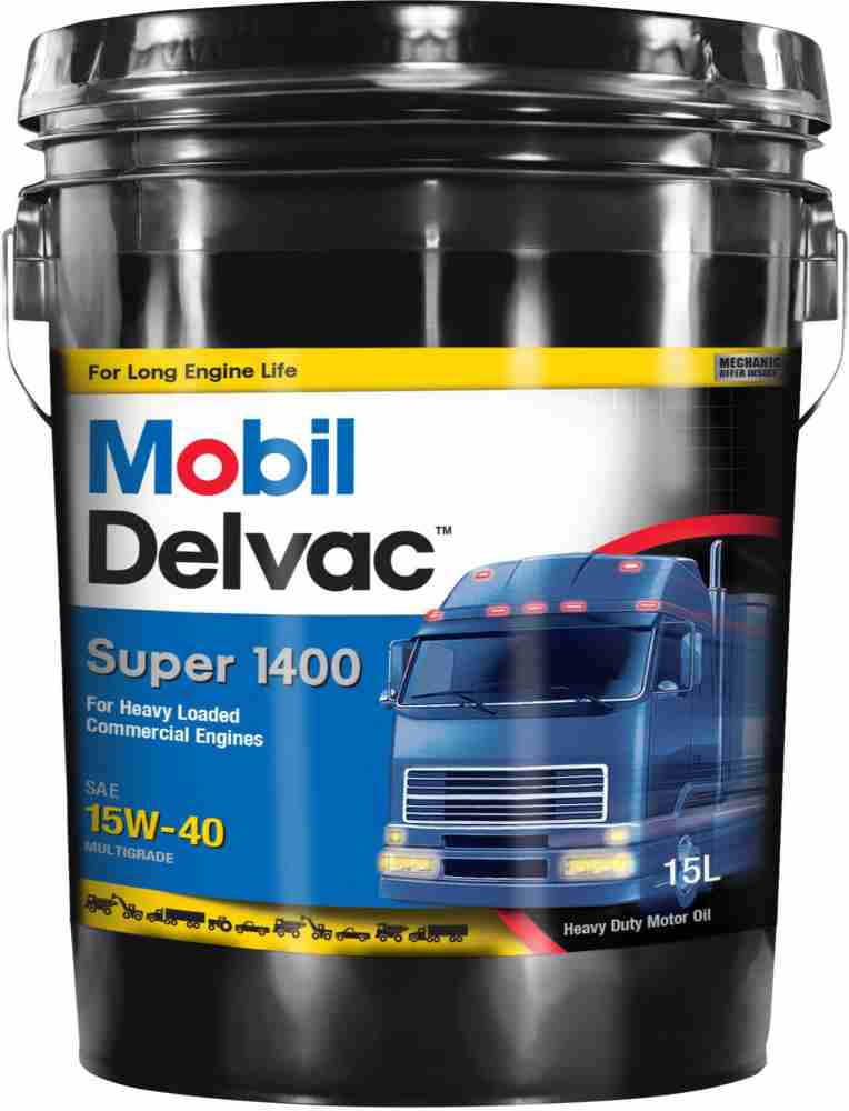 MOBIL Delvac Super 1400 SAE 15W-40 Multigrade Heavy Duty Engine Oil Price  in India - Buy MOBIL Delvac Super 1400 SAE 15W-40 Multigrade Heavy Duty  Engine Oil online at