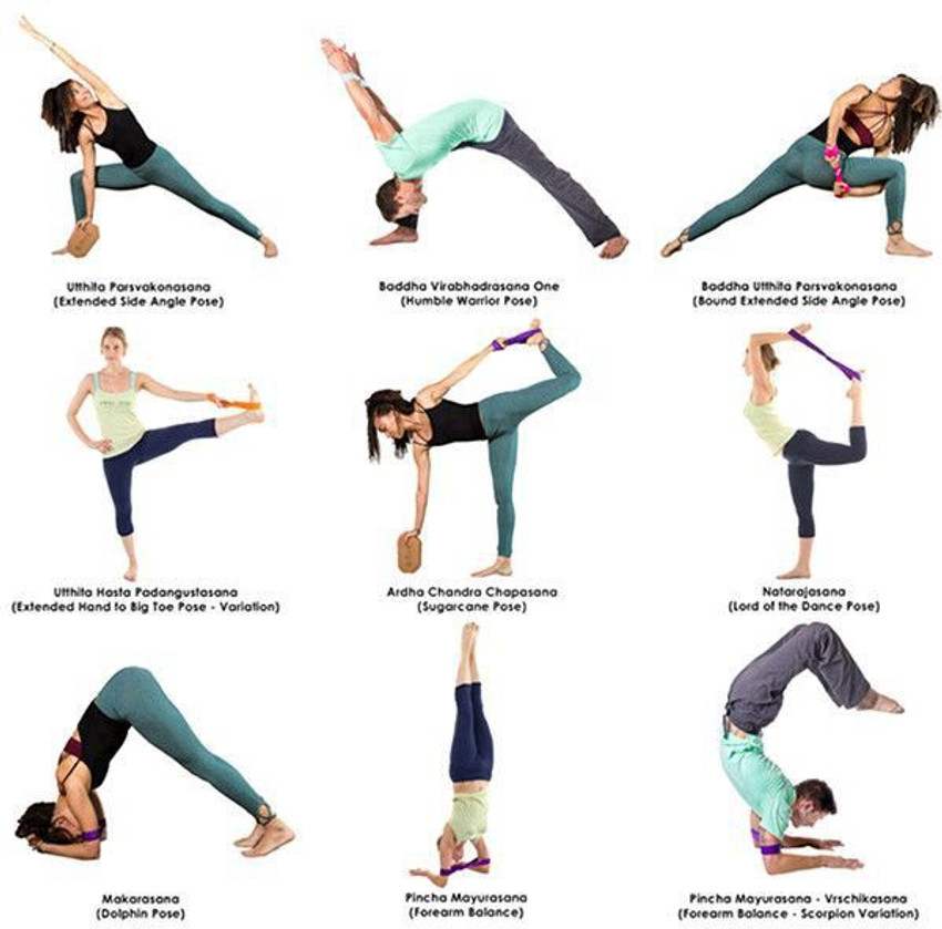 Yoga stretching belt top