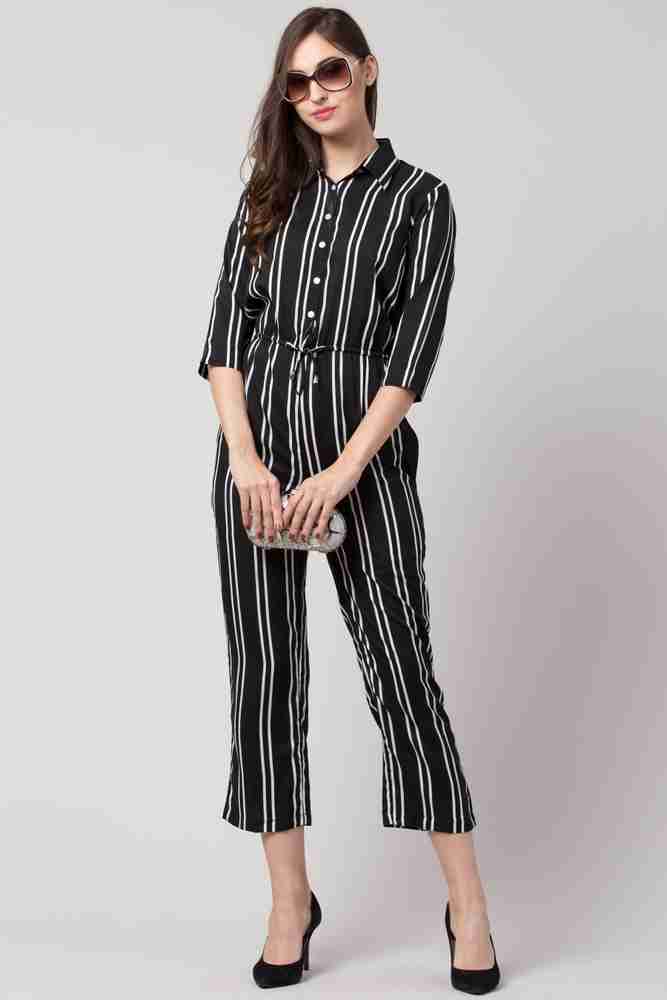 SLENOR Striped Women Jumpsuit Buy SLENOR Striped Women Jumpsuit