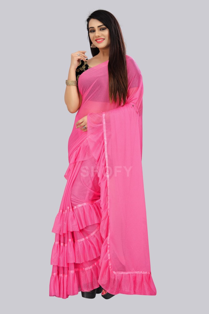 Buy Shayonam Women Light Pink Lycra Solid Saree Shapewear (XS) Online at  Best Prices in India - JioMart.