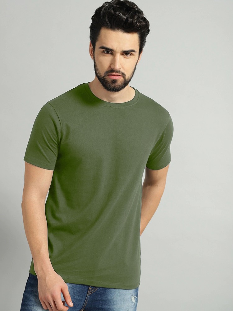 Indian Army Plain Men's Tshirt - Online India