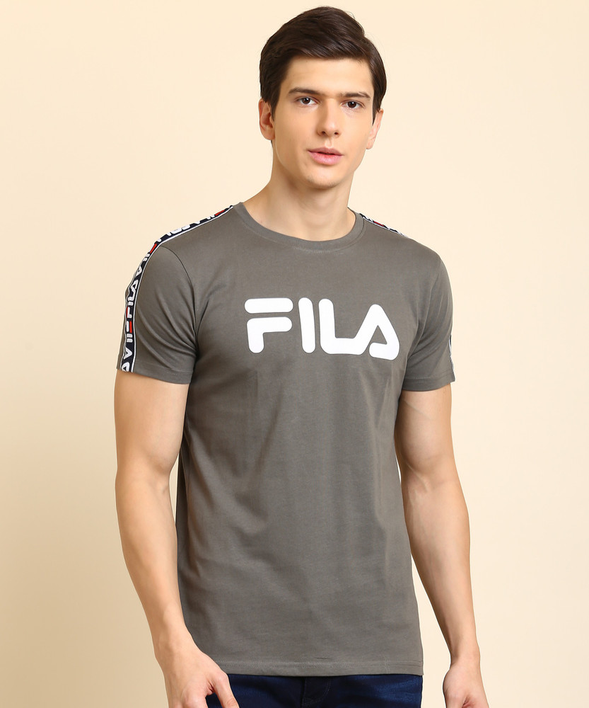 FILA Printed Men Round Neck Grey T Shirt Buy FILA Printed Men Round Neck Grey T Shirt Online at Best Prices in India Flipkart