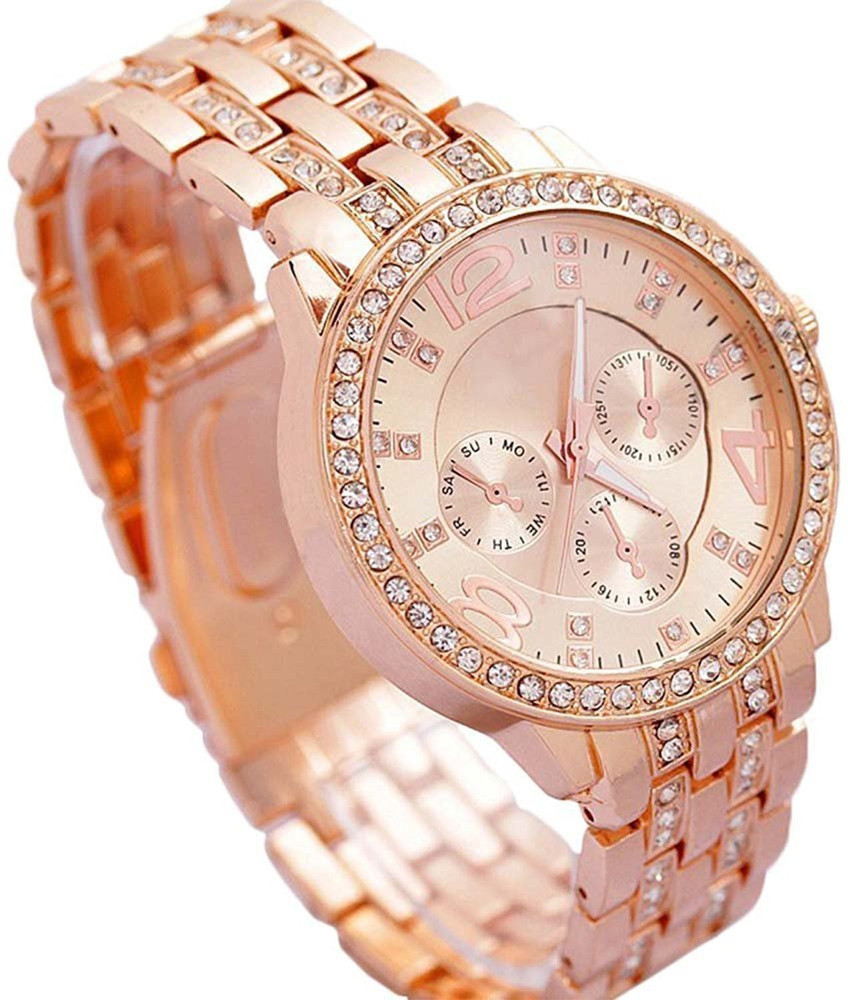 Big gold sale watch womens