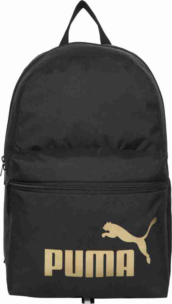 Puma black and gold clearance backpack