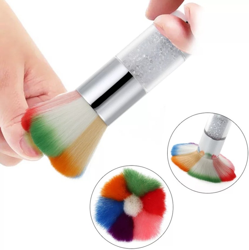 Mushroom Crystal Nail Brush Transparent Paint Gel Dust Cleaning Brushes  Make Up Brush Nail Art Manicure Tools