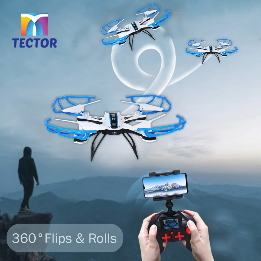 Tector Sky Viper FPVDrone WiFi Hd Camera Blue Drone