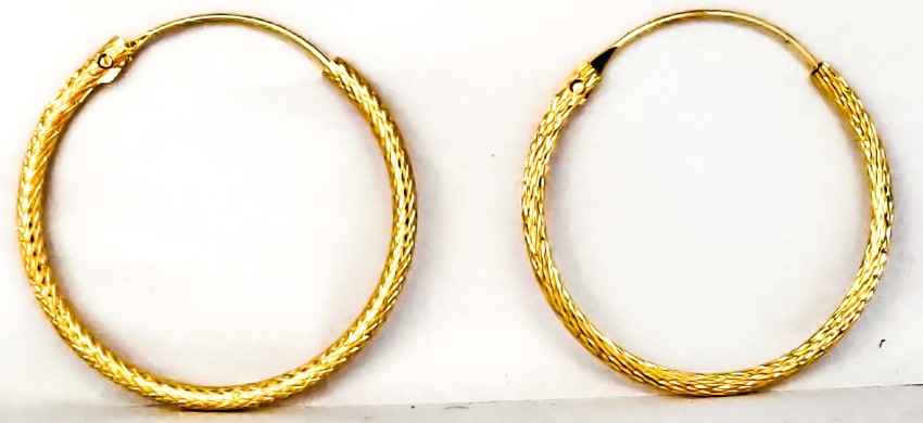 Fashionable Gold Plated Twist Design Bali Hoop Earring For Women or Girls  at Rs 15/pair, Gopalpura Bypass, Jaipur