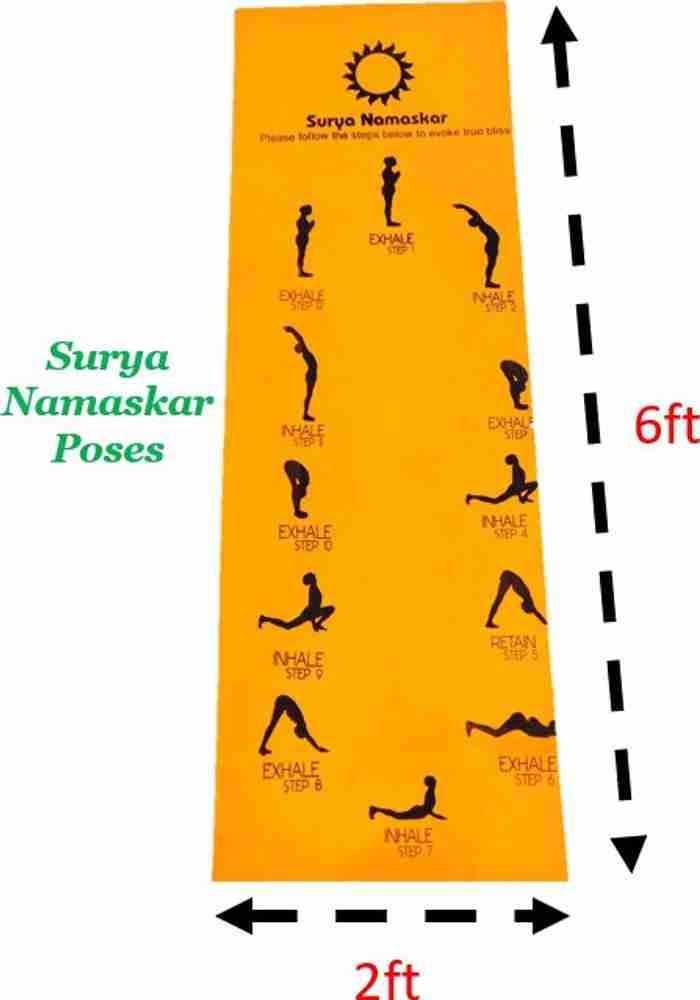 Surya namaskar deals yoga mat