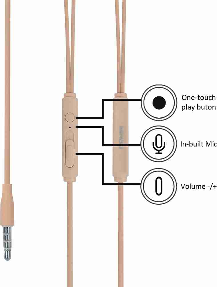 Miniso earphones online double moving coil