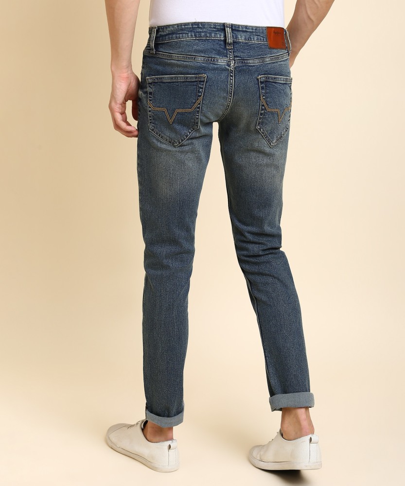 Pepe Jeans Regular Men Blue Jeans - Buy Pepe Jeans Regular Men Blue Jeans  Online at Best Prices in India