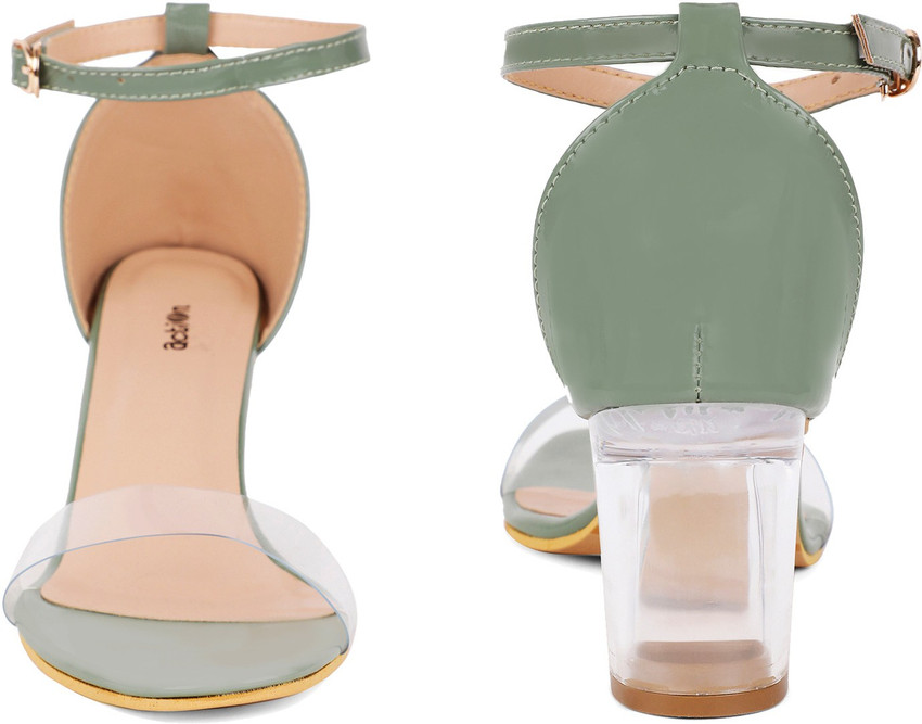 Olive green sandals new arrivals heels