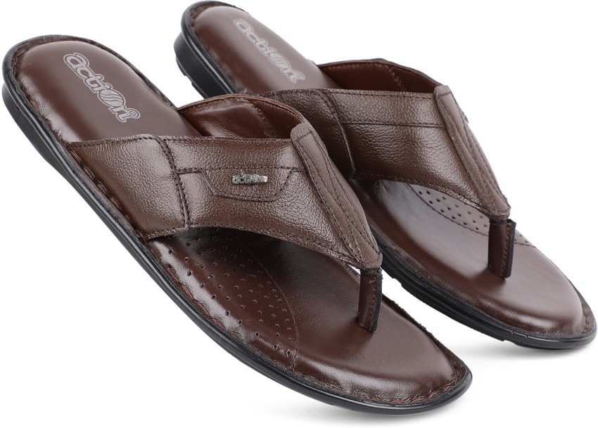 Action deals leather slippers