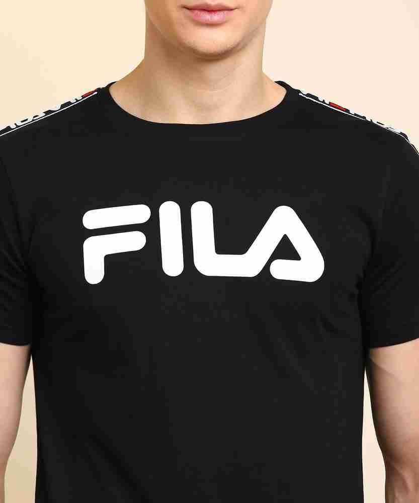 Fila shirt logo sale