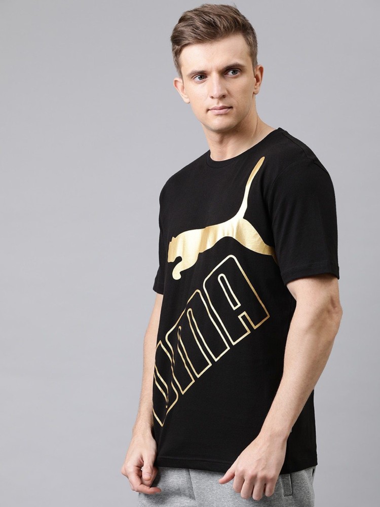 Gold and white outlet puma shirt