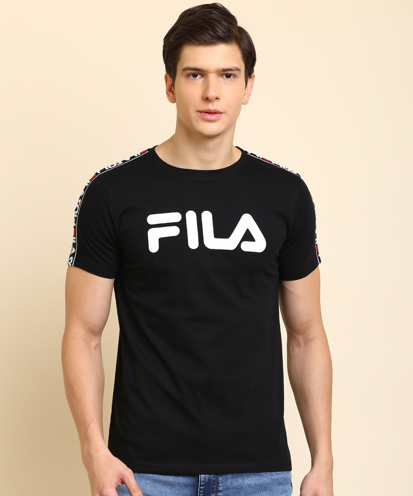 FILA Printed Men Round Neck Black T Shirt Buy FILA Printed Men Round Neck Black T Shirt Online at Best Prices in India Flipkart