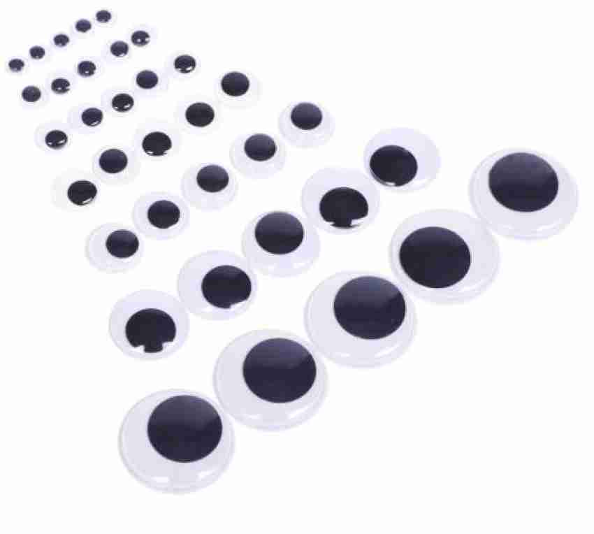 100 PCS 12mm Self-Adhesive Googly Wiggle Eyes for India