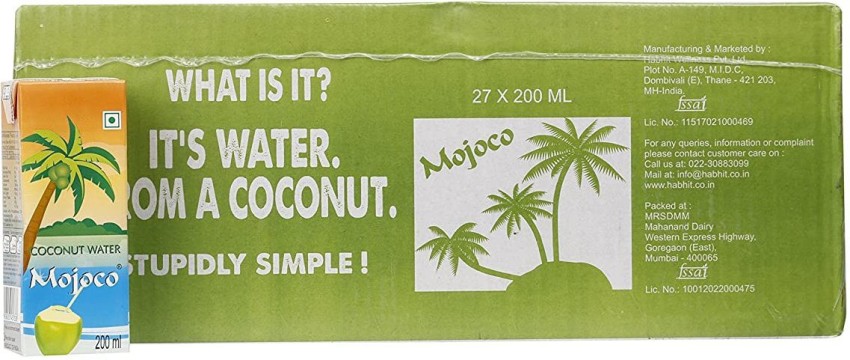 Mojoco Tender Coconut Water, Natural coconut Water