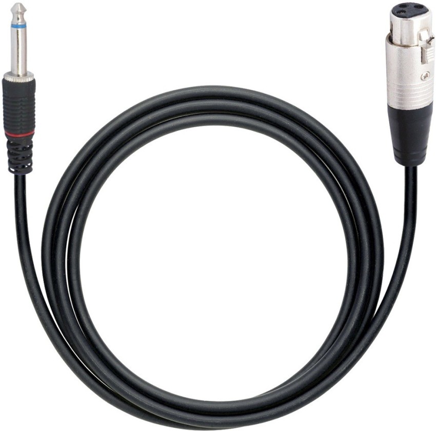 MX 5 feet 1.5 meters 3-Pin Female XLR to 1/4 (6.35mm) TS Mono Jack  Unbalanced Microphone Cable Mic Cord for Dynamic Microphone MX3336 Straight  XLR Patch Cable Price in India - Buy