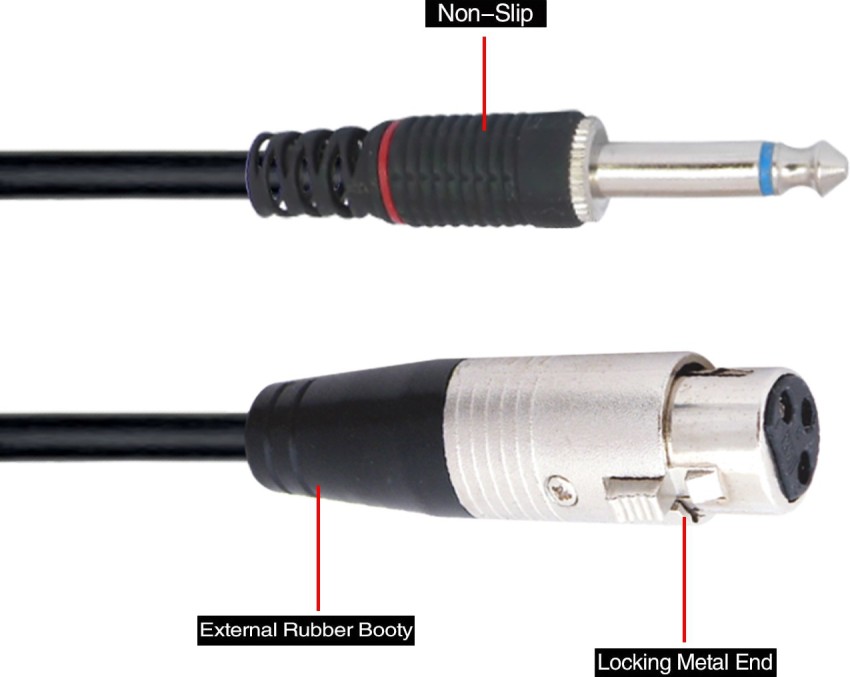 Buy Mono Male To Xlr Female Cable Microphone C (5 Meter) Online In India At  Discounted Prices