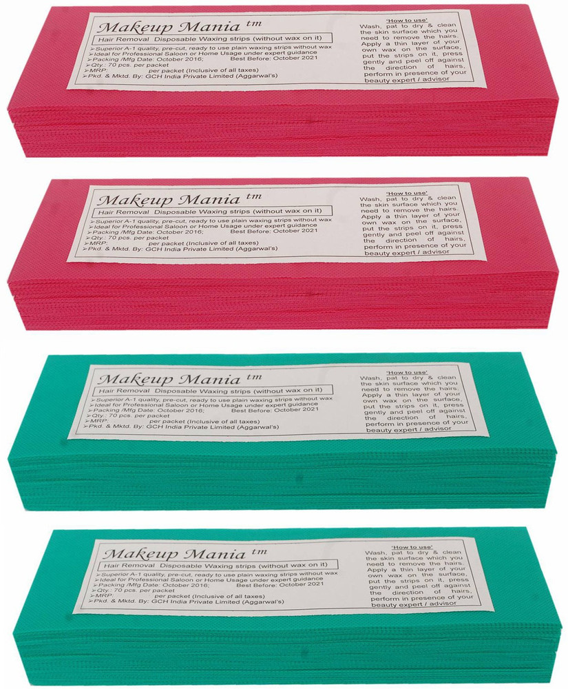 Makeup Mania Non Woven Body Wax Strips Hair Removal Waxing Strips