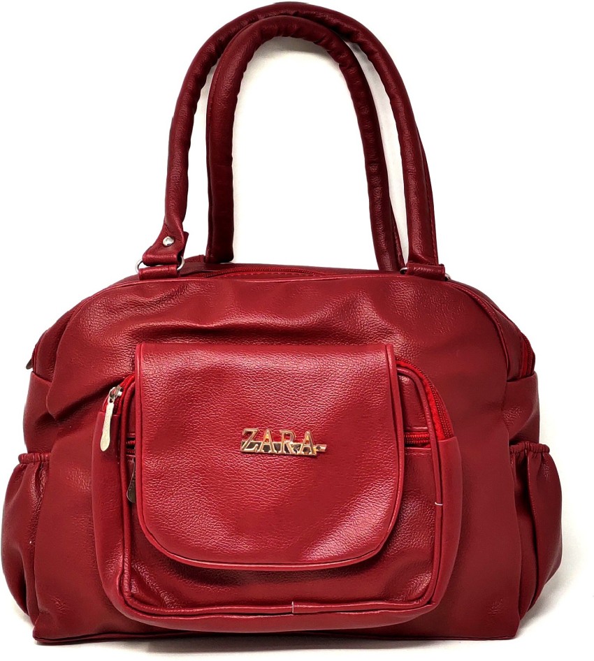 Buy Zara Women Maroon Hand-held Bag Maroon Online @ Best Price in