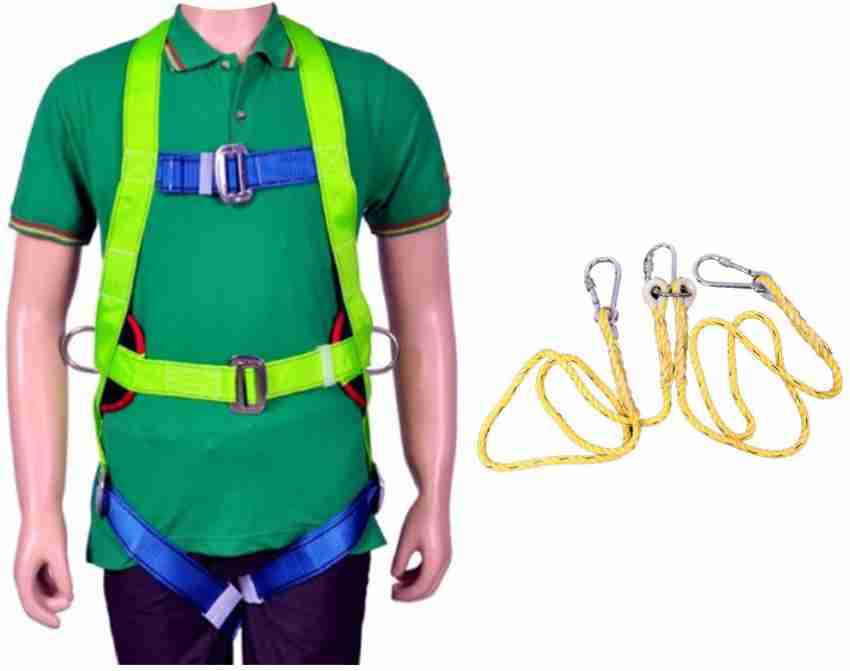 Gravitas Safety Full Body Harness (FBH-022) with Double Rope Lanyard Safety  Harness - Buy Gravitas Safety Full Body Harness (FBH-022) with Double Rope  Lanyard Safety Harness Online at Best Prices in India 