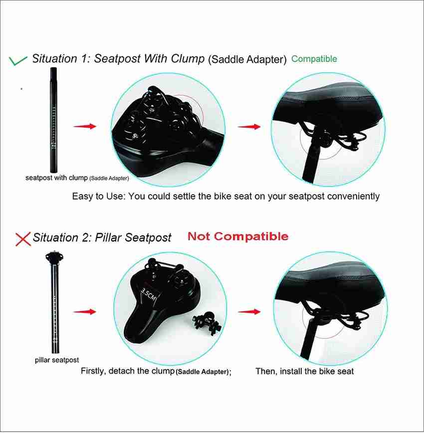 ShreNik Big Ben Saddle Seat For Cycle Bicycle Mountain Bikes Free