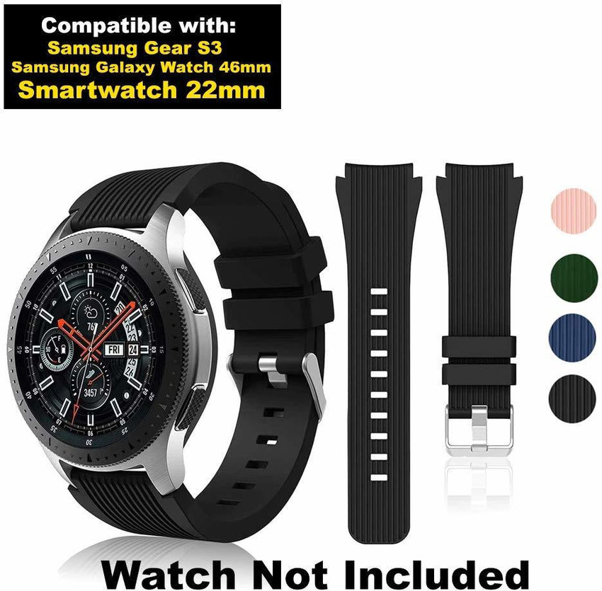 V TAN Soft Silicone 22mm Linning Strap Compatible for Samsung