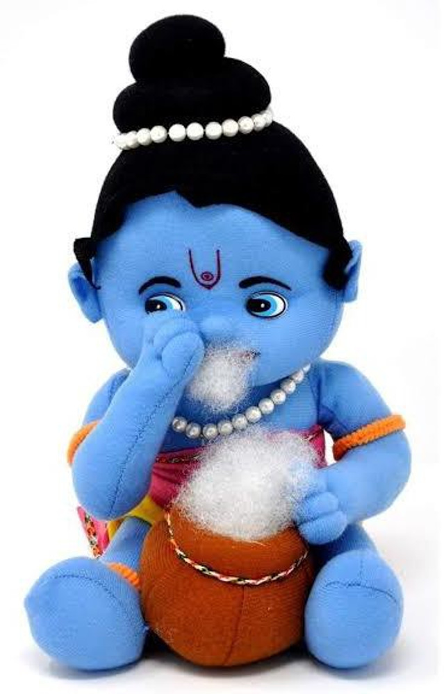 Lord krishna soft toy sales