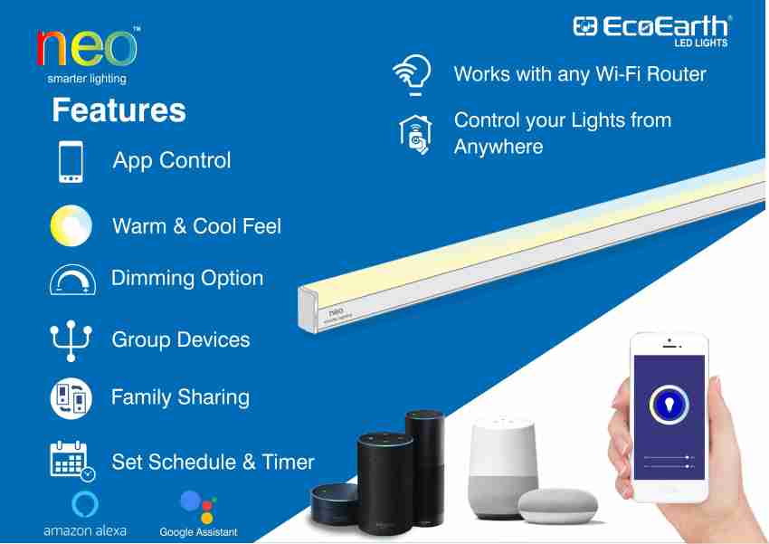 Alexa hot sale tube lights