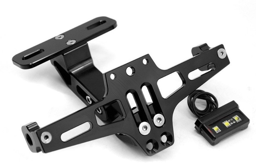 AutoPowerz Motorcycle Bike CNC Adjustable Angle License Number Plate Frame  Holder Tail Tidy (Black) Bike Number Plate Price in India - Buy AutoPowerz Motorcycle  Bike CNC Adjustable Angle License Number Plate Frame
