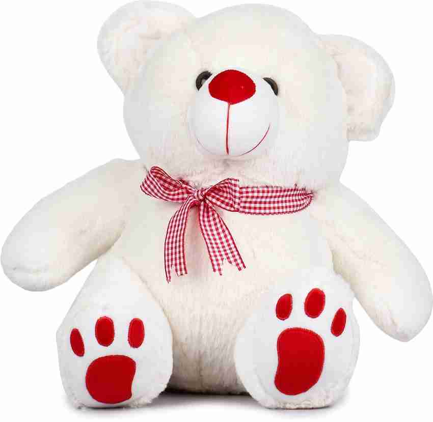 Lata Super Fluffy White Teddy Bear with Paw 35 cm Super Fluffy