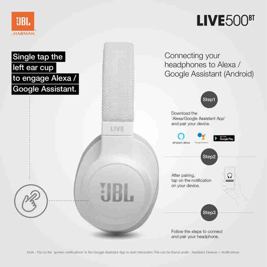 JBL Live 500BT Voice Enabled Bluetooth