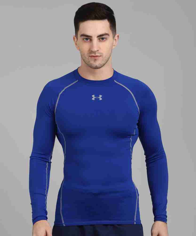 UNDER ARMOUR Sporty Men Round Neck Blue T-Shirt - Buy UNDER ARMOUR
