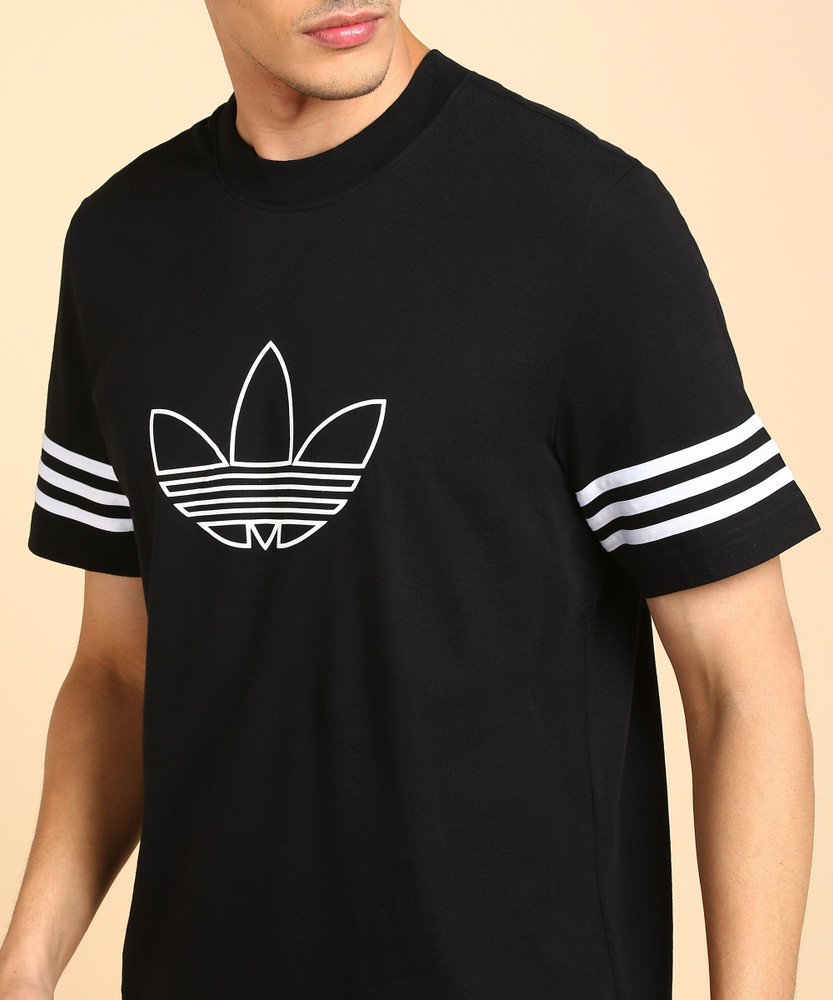 Adidas outline t shirt hot sale